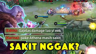 DAMAGE GILA EDITH PUN NGGAK BERKUTIK DI HADAPAN LUO YI  LUO YI TOP GLOBAL MOBILE LEGENDS [upl. by Nnyleuqaj]