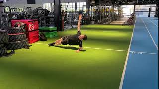 Core Anti Lateral Flexion Side Plank Reach Throughs [upl. by Hoskinson]