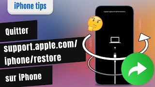 iPhone bloqué sur supportapplecomiphonerestore [upl. by Nelehyram664]