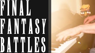 Final Fantasy Battle Themes Piano Medley I II III IV V VI VII VIII IX X [upl. by Laamak]