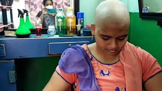 Headshave indian women 2023 new headshave Buzzcut barbershop Baldbeauty baldwomenbaldheadchat [upl. by Puduns]