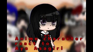 Anime character react to Aya Asagiri  Magical girl site  Tiktokedit [upl. by Pollitt]