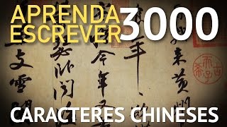 Aprenda Escrever 3000 Caracteres Chineses  2 A Mais Dicas [upl. by Marutani]