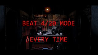 How to beat 420 Mode  FNaF 1 Walkthrough  FNaF Academy [upl. by Rieger94]