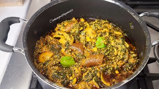 HOW TO MAKE THE TOPMOST PLAVA SAUCE GHANAIAN KONTOMIRE STEW [upl. by Willtrude]