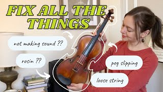 VIOLIN NOT WORKING 🚨 Beginnerfriendly fixes for all the common violin equipment problems [upl. by Gerdi]