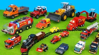 Radlader bruderKipplaster lkw Feuerwehr Autos Mini Bagger Spielezug für Kinder [upl. by Sean]