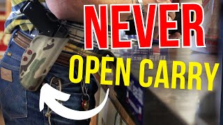 3 Reasons Why I NEVER Open Carry [upl. by Yendahc]