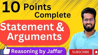 Statement and arguments Logical reasoning Teluguall competitive examseasy method simple tricks [upl. by Lyrred]