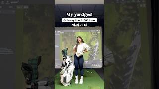 Yardages for my Callaway Apex Ai300 Irons golf golfgirl [upl. by Ettenuahs]