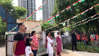 Dr sathyalakshmi singing on the occasion of 77th Independence Day celebrations Doyens colony Hyd [upl. by Evol787]