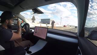 Tesla Model 3 RWD Standard Range PlusSR at the 14 Mile Drag Racing VS Bmw F30 335 [upl. by Annotahs]