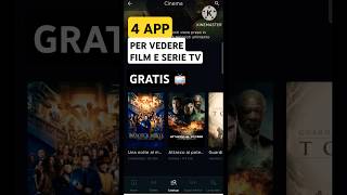 4 app per vedere film e serie tv gratis e legalmente 📺 shorts [upl. by Briant]