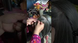 Backcombing ki jaga braid bana len trending braidhairstyle hairstyle hair [upl. by Leuas]