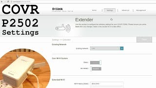 DLink COVRP2502 • Control Panel Access and Settings Overview [upl. by Mada660]