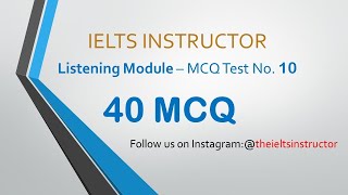 IELTS listening MCQs practice test [upl. by Mihar]