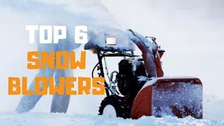 Best Snow Blower in 2019  Top 6 Snow Blowers Review [upl. by Fosdick]