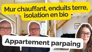 Appartement en parpaings isolation en bio enduits terre [upl. by Alena]