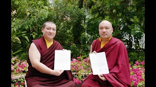 A Joint Statement Regarding the Reincarnation of Kunzig Shamar Rinpoche By Karmapa rumtek [upl. by Maitund]