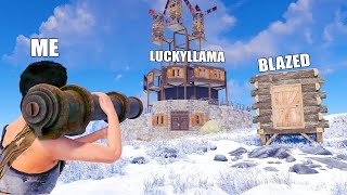 i played rust against luckyllama and blazed for a wipe and this is how it went [upl. by Brieta]