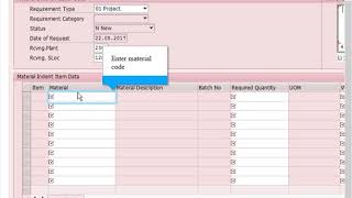 Create Indent in SAP System [upl. by Ahsihat]