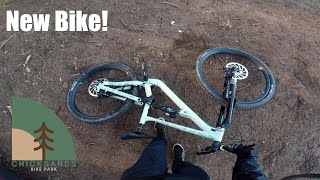 First Run On The New Bike  Specialized Status 160  Chicksands Bike Park [upl. by Anilram]