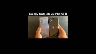 Galaxy Note 20 vs iPhone 11 BOOTUP TEST [upl. by Ailalue171]