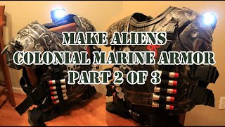 ALIENS COLONIAL MARINE ARMOR HD  Part 2 of 3 Prop Buildup tutorial [upl. by Beckie]