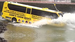 Splash Bus in Rotterdam  amphibious bus  bus boat [upl. by Jansen]