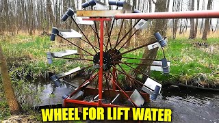 WATER WHEEL  MILL WHEEL  Rueda elevadora de agua  กังหันน้ำสูบน้ำขึ้นที่สูง  KINCIR AIR [upl. by Battiste]