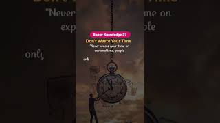 Dont waste your time motivationytshorts [upl. by Winthorpe]