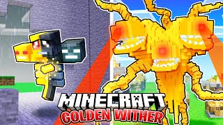 I Survived 100 Days as a GOLDEN WITHER in HARDCORE Minecraft [upl. by Aelyak411]