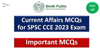 Current Affairs MCQs for SPSC CCE 2023 Exam by digitaldiscite [upl. by Miculek]