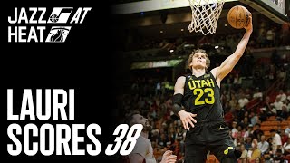 Lauri ERUPTS for 38 in Miami 🏝  UTAH JAZZ [upl. by Hein]