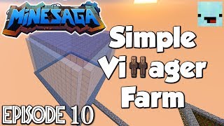 Simple Villager Farm Spawner  Skyblock with NoobSniper Ep 10 [upl. by Sirrom]