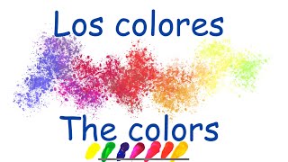 Los colores  the colors  español  inglés  aprendizaje [upl. by Aninep]