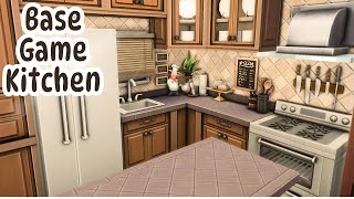 Base Game Kitchen  Sims 4 Speed Build [upl. by Snoddy]