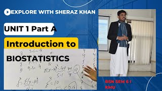 Introduction to Biostatistics Unit1 I Part1 I biostatistics lecture series I made easy by Sheraz [upl. by Volkan]