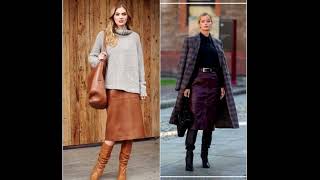 Always warm and stylish how to choose the perfect winter skirt for women 60 [upl. by Ahsiliw]