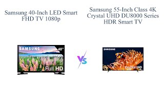 Samsung 40inch vs 55inch TV Comparison 📺 Which is Better [upl. by Sundin]