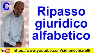 Simone Chiarelli ripasso giuridico alfabetico C [upl. by Ara273]