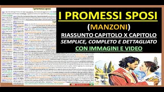 ✅ I PROMESSI SPOSI Riassunto semplice completo e dettagliato capitolo x capitolo  immagini e video [upl. by Attekal]