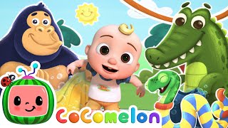 Down in the Jungle  Dance Party  CoComelon Nursery Rhymes amp Kids Songs [upl. by Alfeus45]