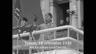 Il discorso di Mussolini a Trieste del 18 settembre 1938 [upl. by Mera]