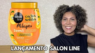 TESTANDO NOVO LANÇAMENTO DA SALON LINE Cachos do Sonho de Maracujá e Óleo de argan [upl. by Selia]