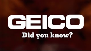 Geico quotDid you knowquot Commercials [upl. by Sillyhp]