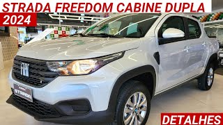 Nova Fiat Strada Freedom Cabine dupla 2024 chega por R116490 com muito Robustez e versatilidade [upl. by Hudis]