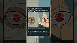 🔥Obito amp Kakashi awakening Mangekyō Sharingan☠️for first time  shortfeed shorts anime naruto [upl. by Yeldar959]