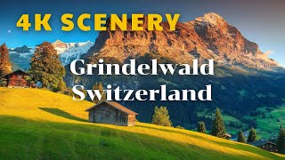 4K Grindelwald The Most Beautiful Resort In Switz 4k Video Switzerland With Inspiring Music [upl. by Nelly]