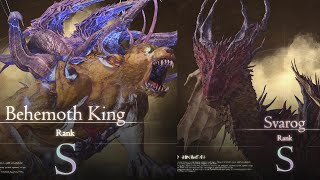 FFXVI S Rank Hunts  Behemoth King amp Svarog NG  Final Fantasy Mode [upl. by Diena874]